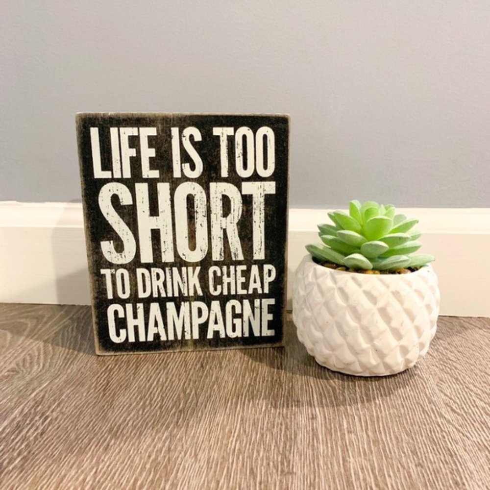 RESTOCKED! Champagne Sign